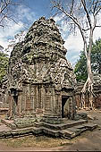 Ta Prohm temple - towers of the the south-west courtyard within the third and second enclosure